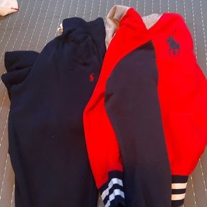 Polo suit - boys -red and blue